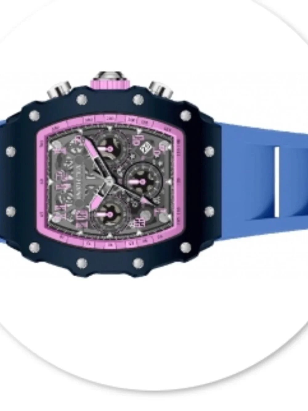 Invicta Racing Valxor 40mm Blue & Pink Quartz Chronograph Watch | New with Box &